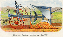 Charrue Brabant double du constructeur Bajac à Liancourt, Oise (extrait du catalogue de la société). 